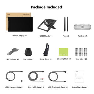 VK1600 Premium Zeichentablett mit Antireflexbeschichtung und USB-C-Anschluss Lagernd Verfügbar - Product Image 6