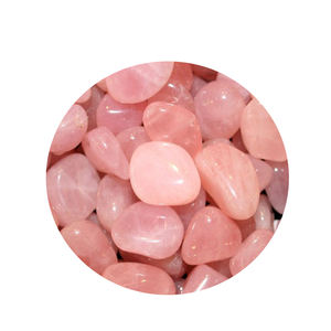 Spécimen de cristal rose naturel en gros en vrac pierres brutes brutes en quartz rose pierre dégringolée - Product Image 1