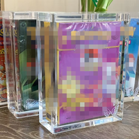Boîte de présentation Booster Box en acrylique transparent pour 151 ETB, boîte de protection en acrylique pour le rangement des cartes