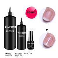 Gel pour ongles longue durée 45 jours, finition brillante sans essuyage, pour salon de manucure professionnel