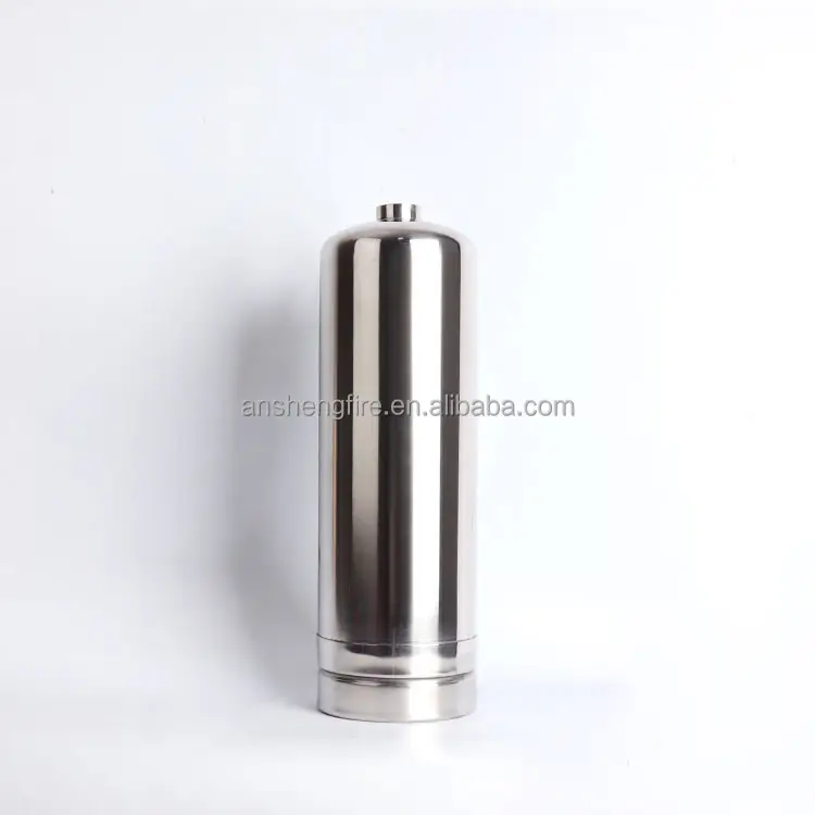 Botella de aire de 4kg, cilindro extintor de acero inoxidable Anshengfire, cilindro de acero inoxidable vacío, suela de pie para combatir incendios