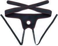Sous-vêtements avec harnais de pénis réglable et godemichet à attacher, culotte avec godemichet à double tête et plug anal pour femmes
