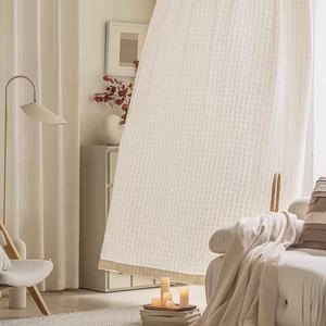 ZSTARR Cortina <span class=keywords><strong>de</strong></span> <span class=keywords><strong>lino</strong></span> blanco Romántico Café <span class=keywords><strong>Cortinas</strong></span> <span class=keywords><strong>con</strong></span> borde <span class=keywords><strong>de</strong></span> encaje Panel <span class=keywords><strong>de</strong></span> ventana País francés <span class=keywords><strong>Cortinas</strong></span> transparentes personalizadas <span class=keywords><strong>de</strong></span> lujo - Product Image 3