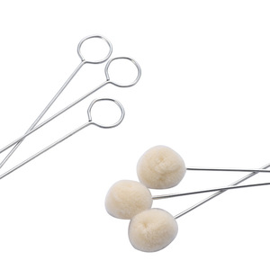 Cepillo de limpieza de armas Bohang con bola de lana, mango de acero inoxidable y presilla para colgar, para mantenimiento de armas de fuego y limpieza de tubos. - Product Image 1