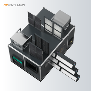 Système de ventilation à récupération de chaleur haute efficacité AC 380V ~ 415V 9500m3/h ERV/MVHR/HRV <span class=keywords><strong>avec</strong></span> <span class=keywords><strong>moteur</strong></span> à courant alternatif pour l'extérieur et la salle à manger - Product Image 6