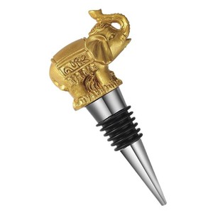 Elephant Wine Stopper Gold Metal <b>Sealing</b> Bottle Stoppers For Weddings Parties - Product Image 5