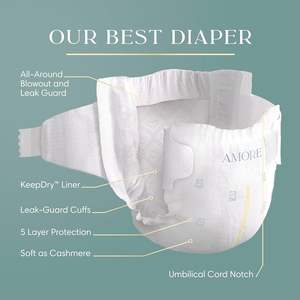 ขายส่ง 100% ผ้าอ้อมเด็ก Amore ไซส์ 2 จำนวน 74 ชิ้น ผ้าอ้อมที่ดีที่สุดของเรา - Product Image 6