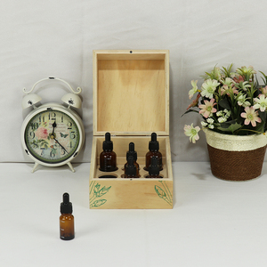 Custom 10ml <strong>Walnut</strong> Wooden Gift Cosmetic Organizer Storage Perfume Packaging <strong>Essential</strong> <strong>Oil</strong> Box with logo - Product Image 5