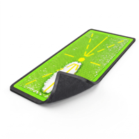 Tapis de putting Golf 3 en 1 avec velcro interchangeable, tapis d'entraînement au golf, aides à l'entraînement au golf, tapis sélectionnables avec logo et couleur personnalisés