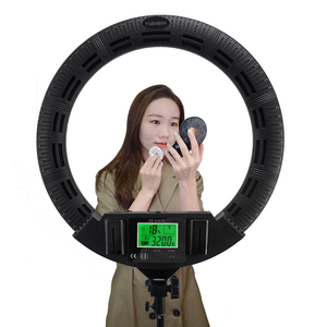 Anillo de Luz LED para Maquillaje FE-640II de 22'' para Influencers con Control Remoto de 2.4g, Soporte de Trípode, 100 vatios, CRI95 - Product Image 1