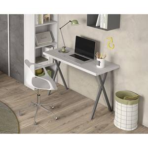 SCRIVANIA CM 123.5X55 ALTEZZA 81CM IN ROVERE E METALLO - Product Image 1