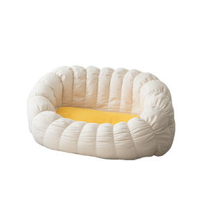Canapé pouf en forme de citrouille, ultra doux, avec housse amovible, pour enfants et adultes, matériau de rembourrage en billes, pour le marché domestique - Product Image 1