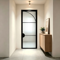 Elegantes Puertas Francesas de Hierro y Vidrio, Precio de Fábrica al por Mayor para Villas de Lujo