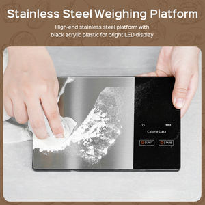 Báscula de Cocina Electrónica Digital de Precisión de <span class=keywords><strong>Acero</strong></span> Inoxidable Personalizada de 5 kg, Calculadora Nutricional Multifunción para Medir <span class=keywords><strong>el</strong></span> <span class=keywords><strong>Peso</strong></span> - Product Image 6