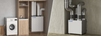Système de ventilation HVAC ERV, système de ventilation d'air, récupérateur monté au sol, amortisseur de dérivation avancé, dégivrage automatique, système de ventilation d'air frais