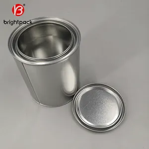 Wholesale 500ml/1 Pint Metal Tinplate Paint Cans With Triple Tight Lid.Tin Can Manufacturer