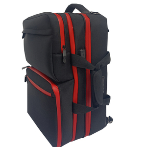 Sac à dos professionnel pour barbier, grande capacité, sac à outils pour <span class=keywords><strong>coiffeur</strong></span> avec 6 emplacements pour tondeuses, 8 supports pour ciseaux, pour barbiers mobiles - Product Image 1