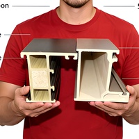 Fabricante y Proveedor de Ventanas Corredizas de PU, Impermeables, Resistentes al Viento, Diseño Moderno, Ventana Plegable de Gran Apertura para Sala de Estar, Oficina, Hogar