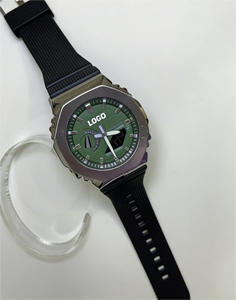 Montre automatique Cadran noir Saphir Acier inoxydable - Product Image 1