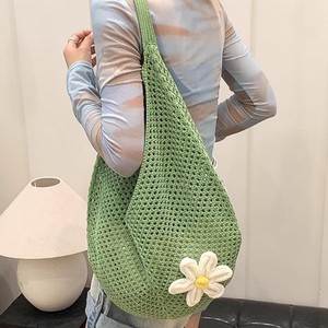 Nuova Collezione Estiva: Borsa a Spalla Intrecciata Grande Capacità, Borsa a Tracolla da Donna alla Moda per Spiaggia e Sabbia - Product Image 5