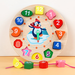 ของเล่นเด็กแบบมอนเตสซอรี่ ชุดตัวต่อเรียงซ้อน นาฬิกา เครื่องดนตรี เกมส์เสริมพัฒนาการ หลายรูปแบบ - Product Image 3