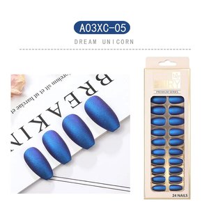 Uñas Postizas de Bailarina Largas, <span class=keywords><strong>Diseño</strong></span> Cuadrado, Acabado de Lujo, <span class=keywords><strong>Manicura</strong></span> <span class=keywords><strong>Francesa</strong></span> Artificial de Lujo para Dedos - Product Image 6