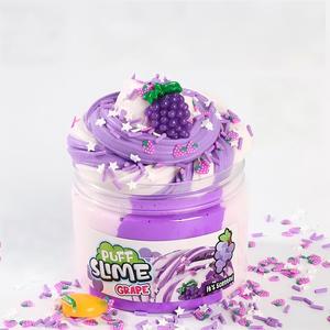 CHENXI 6 Colores DIY Plastilina Elástica Tipo Mantequilla, Juguetes de Slime a Granel para Fiestas, con Dijes de Frutas, Seguro para Aliviar el Estrés - Product Image 2