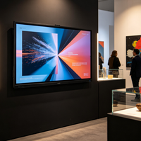 Écran LCD mural 4K de 55 pouces pour affichage numérique, signalisation publicitaire et affichage de bienvenue pour ascenseurs et points de vente