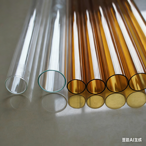 Tubi in Vetro Ambrato Trasparente per Imballaggio e Stampa, Fornitura Diretta dalla Fabbrica - Product Image 4