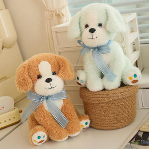 Giallo rosa blu Super morbido giocattolo per cuccioli di peluche pieno e Non deformabile ricamato per cani con imbottitura in cotone PP - Product Image 2