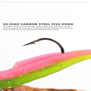 Sneda mới khéo léo Bass walleye panfish câu cá Jig đầu dưới nảy thiết kế không có môi cho cá chép weedless Ned Rig t-tail Grubs - Product Image 4