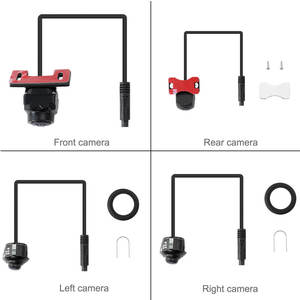 Venta caliente 360 grados vista de pájaro sistema Cámara coche DVR registro 2D/3D alrededor de Vista trasera sistema de cámara de coche 1080P IPS Universal 6 capas - Product Image 2