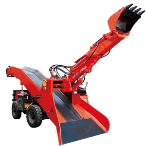 China Tire Lag Scraping Machine Mucking Loader con cinta transportadora para la venta