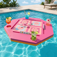 Tapis de table de mahjong flottant américain moderne de luxe - Imperméable, antidérapant, pliable, portable, écologique, pour 4 joueurs, poker à domicile