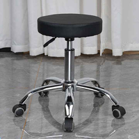 Chaise de salon roulante réglable, tabouret de maquillage, siège de travail pour barbier, pour spa et salon U-D01