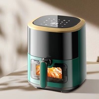 Friteuse à air visuel multifonctionnelle pour cuisine de grande capacité Poêle à frire antiadhésive tactile à affichage numérique