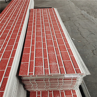Panneau sandwich en acier acoustique revêtu de couleur, panneau de bardage en polyuréthane PU pour usage hôtelier, isolation légère, design moderne