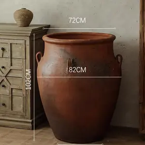 थोक प्राचीन सिरेमिक फूल vase घर सजावट हस्तनिर्मित टेराकोटा टेराकोटा टेराकोटा टेराकोटा टेराकोटा टेबल