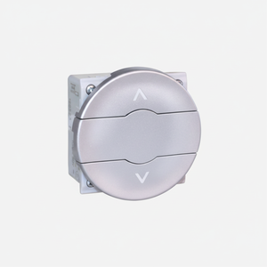 Funcionalidad del interruptor de persiana enrollable COMETE Silver Up/Down/Stop - Product Image 1