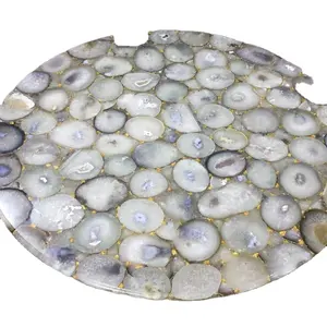 White Agate Panel Unique Semi-Precious Stone Wall Art Interior Design Home Decor white onyx tiles wall panel transparent stone