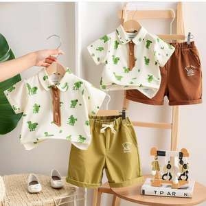 เสื้อผ้าเด็กขายส่ง ผ้าฝ้าย สำหรับใส่หน้าร้อน อายุ 0-12 ปี ชุดเดรสเด็กหญิงเด็กชายแบบคละ - Product Image 3