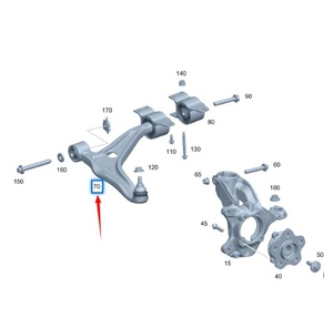 2473300500 ou 2473300600 Convient pour Mercedes-Benz Classe <span class=keywords><strong>a</strong></span> W177 Bras de commande du bras inférieur - Product Image 4