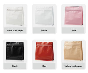 Tas biji kopi persegi warna-warni, tas biji kopi persegi warna-warni 125g 250g 500g 1000g dengan katup tas kopi - Product Image 6