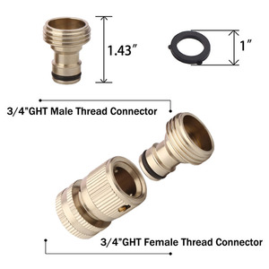 ข้อต่อสายยางแบบหลายวัสดุ YOD พร้อมหัวต่อเร็วแบบมีอะแดปเตอร์ทองเหลืองสำหรับการใช้งานทางการเกษตรและระบบชลประทาน - Product Image 3