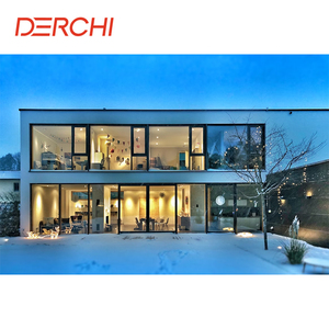 Hiện đại đôi kính đen nhôm Windows muỗi lưới bị hỏng cầu thiết kế ngang mở louver rèm cửa gấp màn hình - Product Image 2