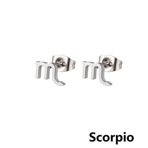 <span class=keywords><strong>Horoscope</strong></span> 12 boucles d'oreilles zodiaque pour femmes plaqué or petites boucles d'oreilles en acier inoxydable boucles d'oreilles géométriques bijoux cadeau - Product Image 6