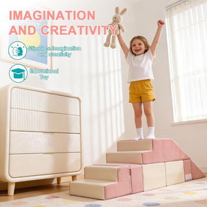 Sofá Modular para Niños, Convertible en Bloques de Espuma para Jugar, con Tobogán, para Sala de Juegos o Dormitorio, Venta al Por Mayor OEM - Product Image 3