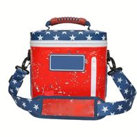Bolsa Térmica para el Hombro con Asa Ajustable, Bolsa de Almuerzo Aislada Reutilizable con Cierre para Picnic, Trabajo, Camping, Logotipo Personalizado