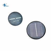 Mini panneau solaire en époxy ambre 0,2A 5V, résistant aux intempéries, panneau solaire en époxy ZW-Dia100-5V, chargeur de panneau solaire en résine époxy 1W
