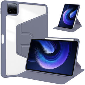 360 °   Funda con Soporte Giratorio para <span class=keywords><strong>Xiaomi</strong></span> 6/Redmi <span class=keywords><strong>Pad</strong></span> 10.6"/<span class=keywords><strong>iPad</strong></span> Air <span class=keywords><strong>5</strong></span> - Cubierta Acrílica Antigolpes con Soporte para Múltiples Dispositivos - Product Image 3